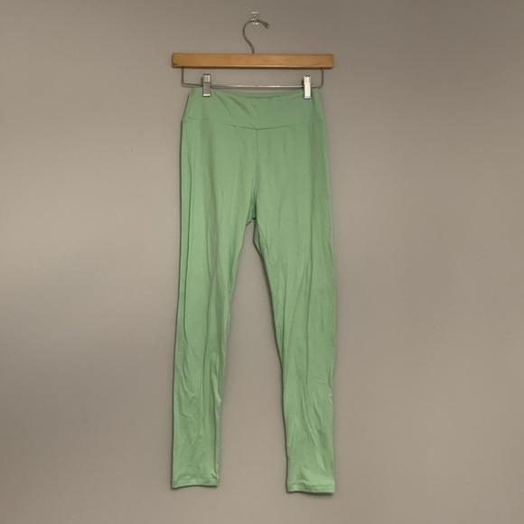 NWOT Lularoe Mint Green Buttery Soft Leggings One Size Comfortable Casual - Picture 10 of 13